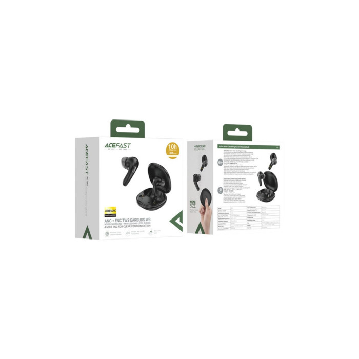 Навушники Acefast W3 ANC Black (6974316284796)
