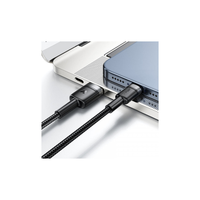 Дата кабель USB 2.0 AM to USB-C 1.2m 60W black Acefast (6974316285144)