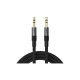 Кабель мультимедійний 3.5mm M to 3.5mm M 1.0m black Acefast (6974316285267)