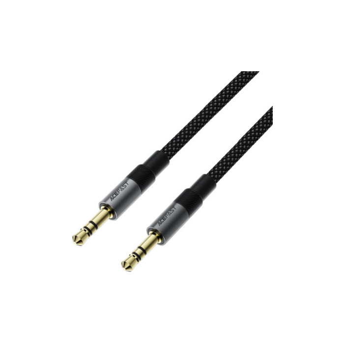 Кабель мультимедійний 3.5mm M to 3.5mm M 1.0m black Acefast (6974316285267)