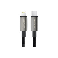 Дата кабель USB 2.0 AM to Lightning 1.2m 30W nylon black Acefast (6974316285410)