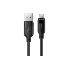 Дата кабель USB 2.0 AM to Lightning 1.2m 2.4A TPE black Acefast (6974316286202)