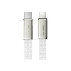 Дата кабель USB 2.0 AM to Lightning 1.2m 30W nylon white Acefast (6974316286240)
