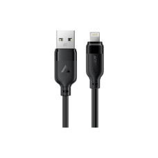 Дата кабель USB 2.0 AM to Lightning 2.0m 2.4A TPE black Acefast (6974316286271)