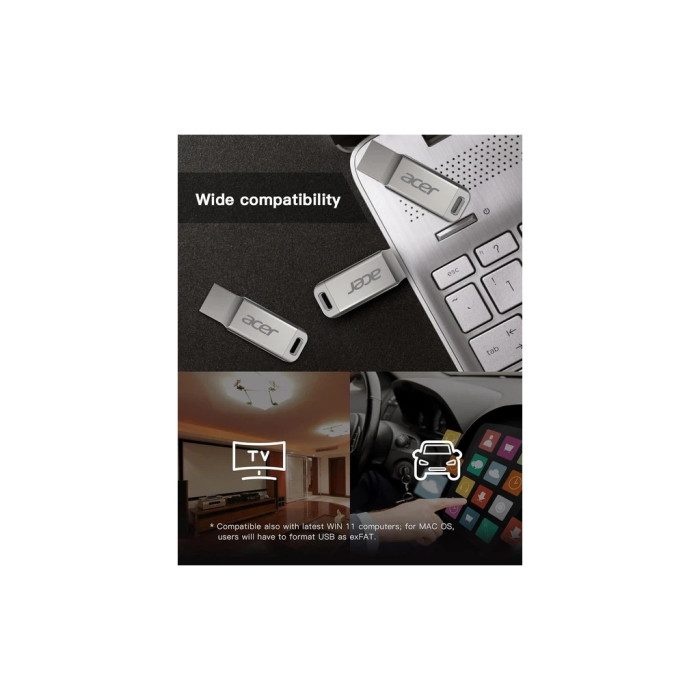 USB флеш накопичувач Acer 256GB UM310 Silver USB 3.2 (BL.9BWWA.583)