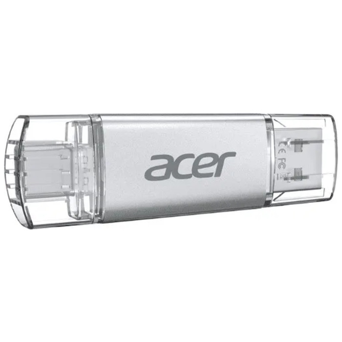 USB флеш накопичувач Acer 32GB UP300 Silver USB 3.2/Type-C (BL.9BWWA.588)