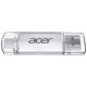 USB флеш накопичувач Acer 32GB UP300 Silver USB 3.2/Type-C (BL.9BWWA.588)