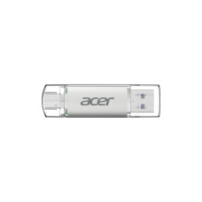 USB флеш накопичувач Acer 64GB UT300 USB-A/Type-C 3.2 Silver (BL.9BWWA.589)