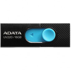 USB флеш накопичувач ADATA 16GB UV220 Black/Blue USB 2.0 (AUV220-16G-RBKBL)