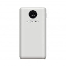 Батарея універсальна ADATA P20000QCD 20000mAh, PD/18W, QC/3.0, USB-C, USB*2, white (PB931040)