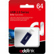 USB флеш накопичувач AddLink 64GB U12 Dark Blue USB 2.0 (ad64GBU12D2)