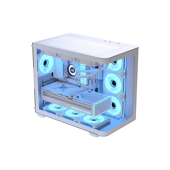 Корпус для ПК AeroCool P500C-G-WT-v1 White (ACCM-PN01043.21)