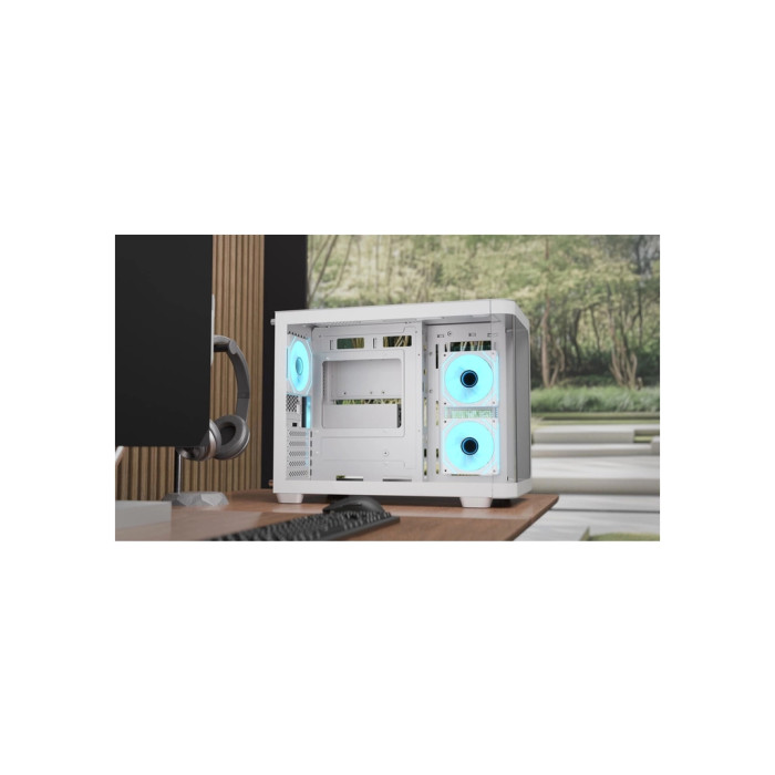Корпус для ПК AeroCool P300C-G-WT-v1 White (ACCS-PN02033.21)