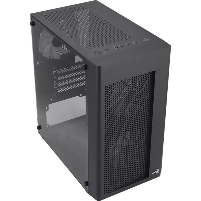 Корпус для ПК AeroCool Hexform-G-BK-v2 Black 600W (ACCX-PV38004.11)