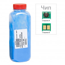 Тонер HP CLJ CP2025/CM2320, 80г Cyan +chip AHK (1501233)