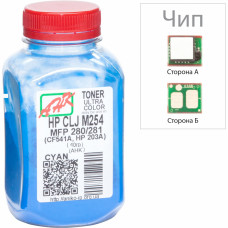 Тонер HP CLJ M254/MFP280/281 40г Cyan +chip AHK (3202789)