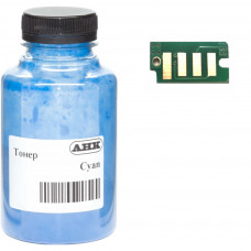 Тонер Xerox Ph6500 50г Cyan +chip2/4reg AHK (50000126)