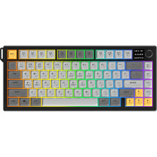 Клавіатура Ajazz AF82 Wireless/Bluetooth/USB UA Black/Gray/Yellow (AF82-BGY)