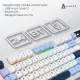 Клавіатура Ajazz AF98 Plus Wireless/Bluetooth/USB UA White/Blue (AF98-PLUS-GB)