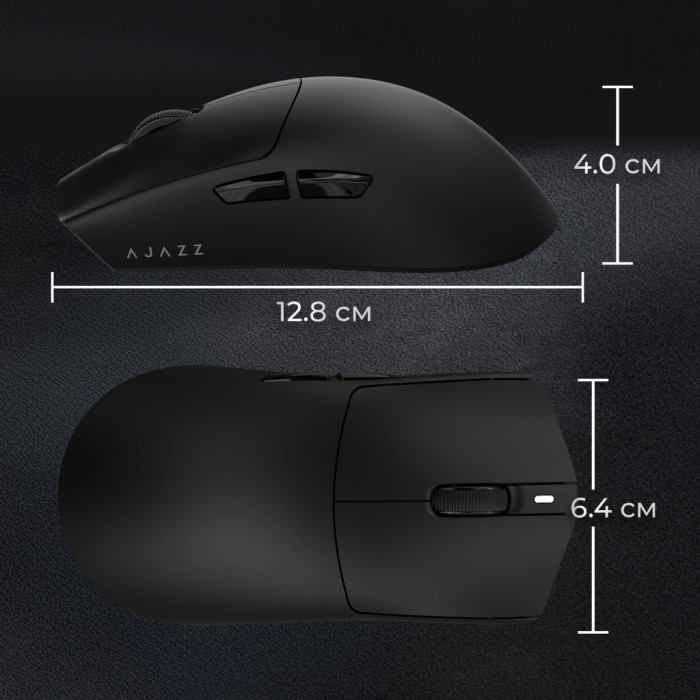 Мишка Ajazz AJ139 Near Link V3 Pro+ Wireless/Bluetooth/USB Black (AJ139-NL-V3-PRO-B)