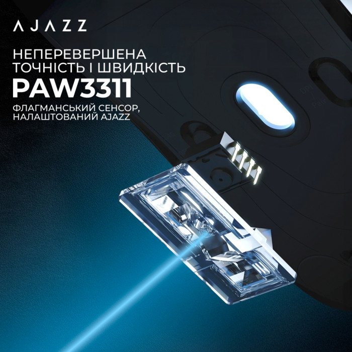 Мишка Ajazz AJ139 V2 MC Wireless/Bluetooth/USB Pink (AJ139-V2-MC-Pink)