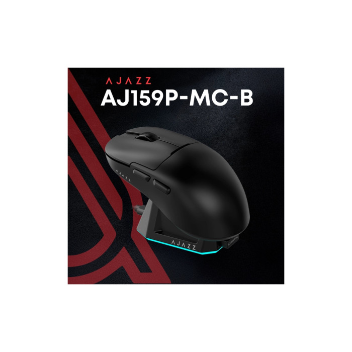 Мишка Ajazz AJ159P MC Wireless/Bluetooth/USB Charging Dock Black (AJ159P-MC-B)