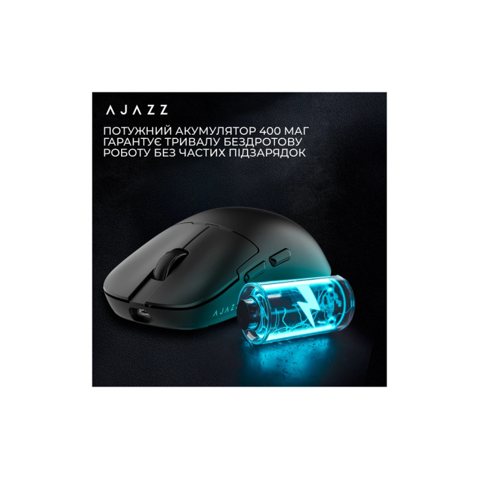 Мишка Ajazz AJ159P MC Wireless/Bluetooth/USB Charging Dock Black (AJ159P-MC-B)