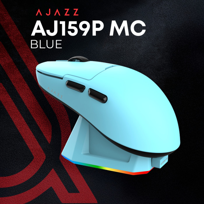 Мишка Ajazz AJ159P MC Wireless/Bluetooth/USB Charging Dock Blue (AJ159P-MC-Blue)