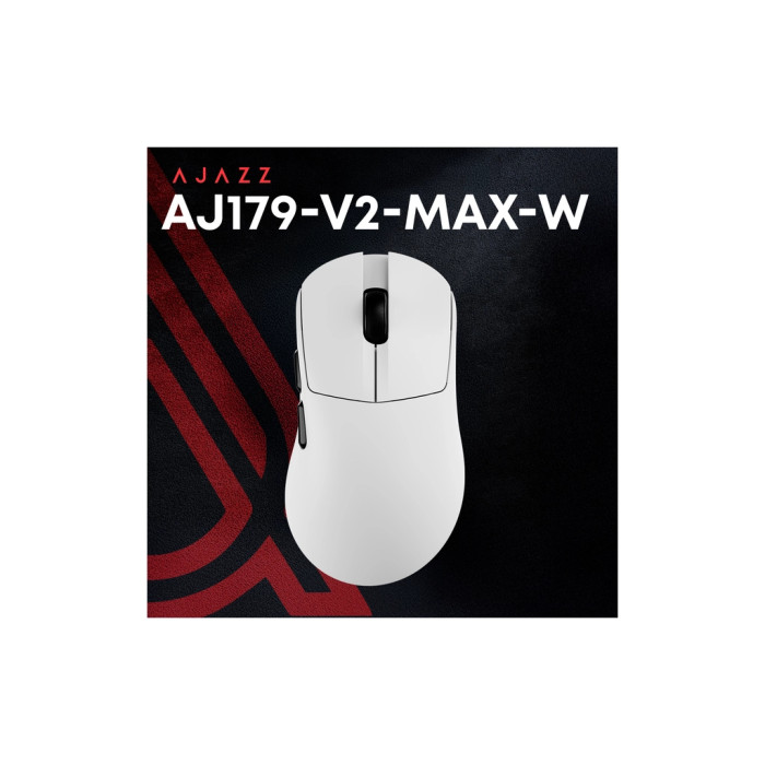 Мишка Ajazz AJ179 V2 MAX Wireless/Bluetooth/USB White (AJ179-V2-MAX-W)
