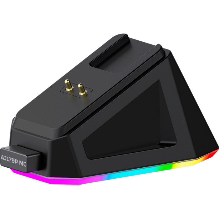 Мишка Ajazz AJ179P MC Charging Dock Wireless/Bluetooth/USB Black (AJ179P-MC-B)