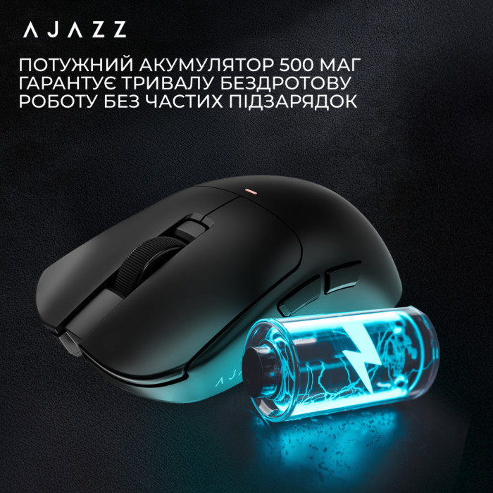 Мишка Ajazz AJ200 Near Link AI MC Wireless/Bluetooth/USB Black (AJ200-NL-AI-MC-B)
