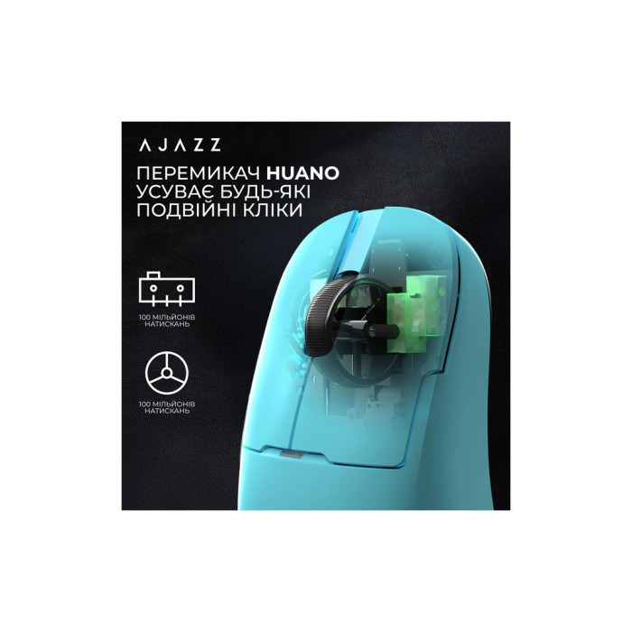 Мишка Ajazz AJ159 APEX Wireless/Bluetooth/USB Blue (AJM159-A-BLUE)