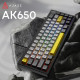 Клавіатура Ajazz AK650 Moon Yellow Switch USB UA Black/Grey/Yellow (AK650-MY-GWY)