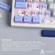 Клавіатура Ajazz AK650 Sea Salt Switch USB UA White/Blue (AK650-SS-BWB)