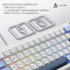 Клавіатура Ajazz AK650 Sea Salt Switch USB UA White/Blue (AK650-SS-BWB)