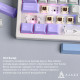 Клавіатура Ajazz Maillard V2 Maillard Switch Wireless/Bluetooth/USB UA Purple/White/Blue (AK980-V2-M-PWB)