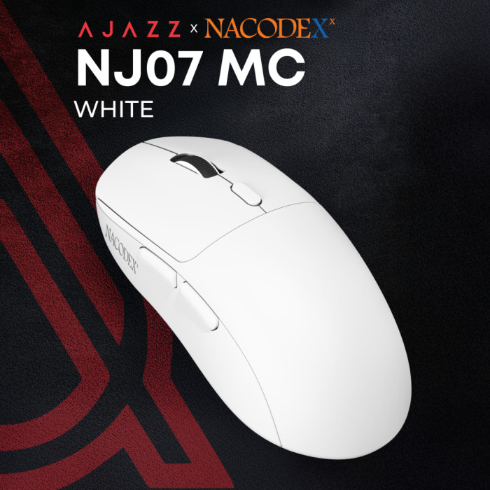 Мишка Ajazz NJ07-MC Combo Wireless/Bluetooth/USB White (NJ07-MC-W)