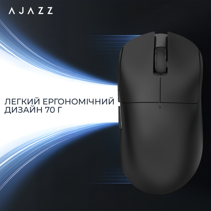 Мишка Ajazz x Nacodex NJ08-MC Wireless/Bluetooth/USB Black (NJ08-MC-B)