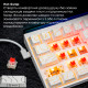 Клавіатура Ajazz NK68 Red Switch USB UA White (NK68-R-S-W)