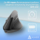 Мишка Ajazz i300 Wireless/Bluetooth/USB Black (i300-B)