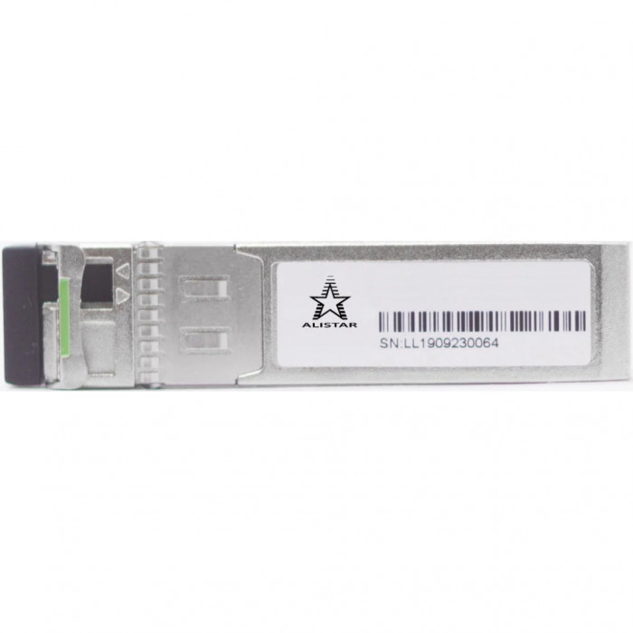 Модуль SFP Alistar Модуль SFP+ 10GBASE-BX 1SM WDM LC 80KM TX1490/RX1550nm DOM (SFP-10G-ZR-BX-U)