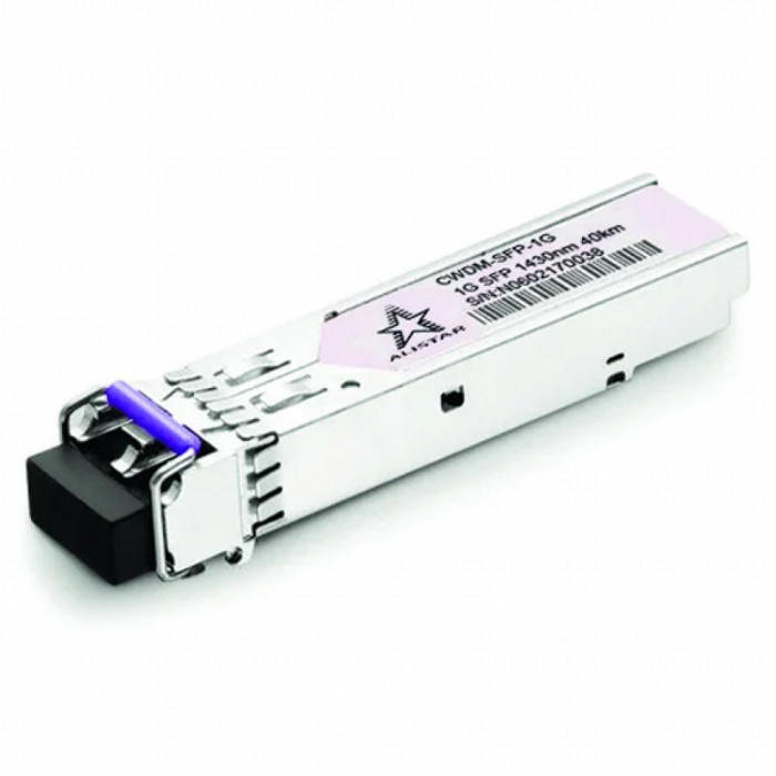 Модуль SFP Alistar Модуль SFP 1G 2SM CWDM LC 40KM TX1430nm DDM (SFP-1G-EX-C-43)