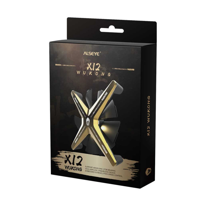 Кулер до корпусу Alseye X12 (Black WK Push) (AS.04.03.0032)