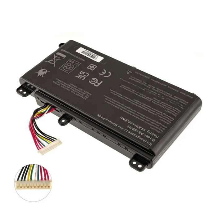 Акумулятор до ноутбука Acer AS15B3N, 5200mAh (77Wh), 8cell, 14.8V, Li-ion AlSoft (A71013)