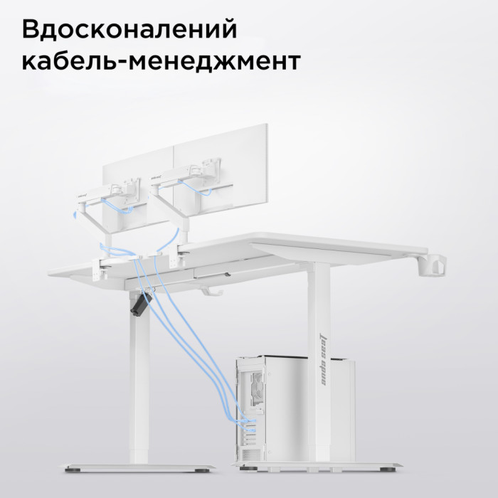 Комп'ютерний стіл Anda Seat Xtreme E White (AD-D-DD1-1400-06-W)