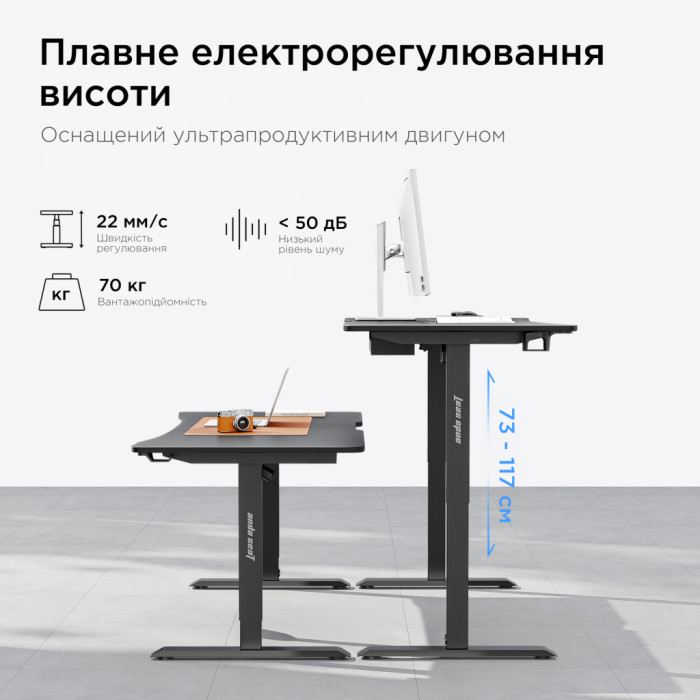 Комп'ютерний стіл Anda Seat Xtreme Black (AD-D-DD1-1400-07-B)