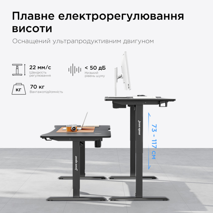 Комп'ютерний стіл Anda Seat Xtreme Pro Black (AD-D-DD1-1400-08-B)