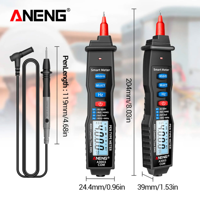 Цифровий мультиметр ANENG A3003, V, A, C, R, F (A3003)