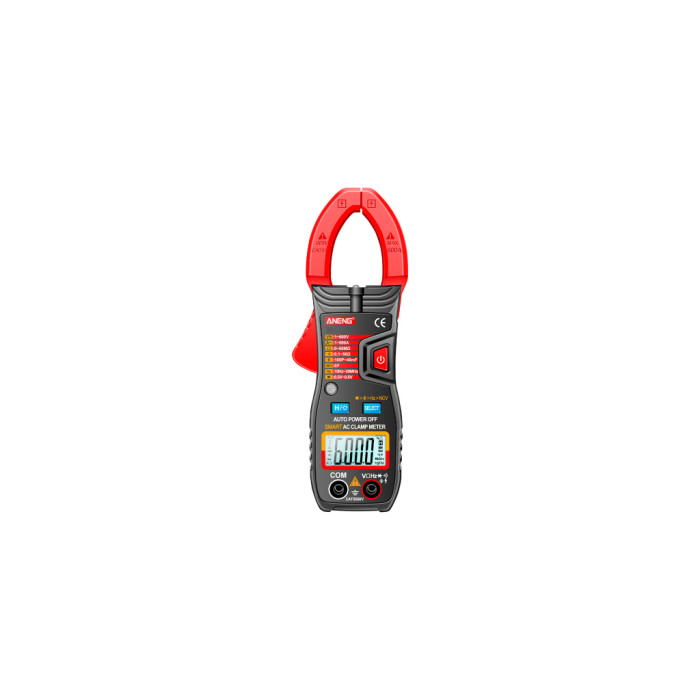 Токові кліщі ANENG CM80 V (AC/DC), A (AC), Ω (NCV). Data Hold, дзвінок, ліхтарик, автовідключення. (CM80)