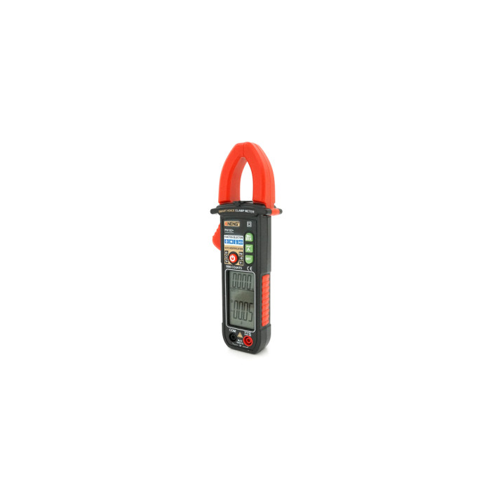 Токові кліщі ANENG PN102 V (AC/DC), A (AC), Ω, C, Hz (NCV). Data Hold, продзвонювання, тест діодів, підсвічування. (PN102)